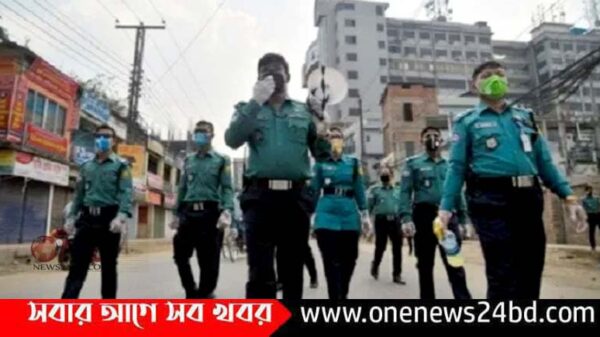 মাস্ক না পরলে কঠোর ব্যবস্থার হুঁশিয়ারি পুলিশের