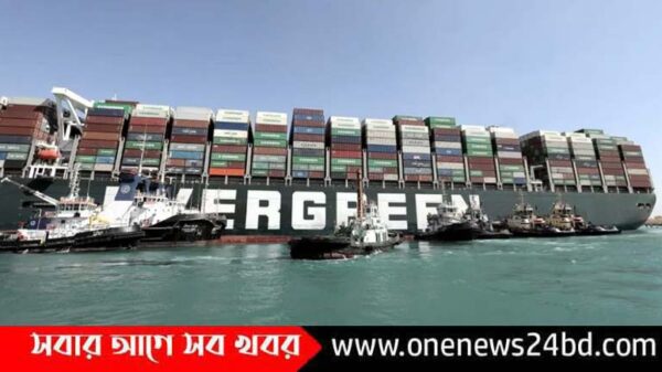 ৬ দিন পর সরলো বৃহত্তম মালবাহী এভার গিভেন, মুক্ত হলো সুয়েজ খাল