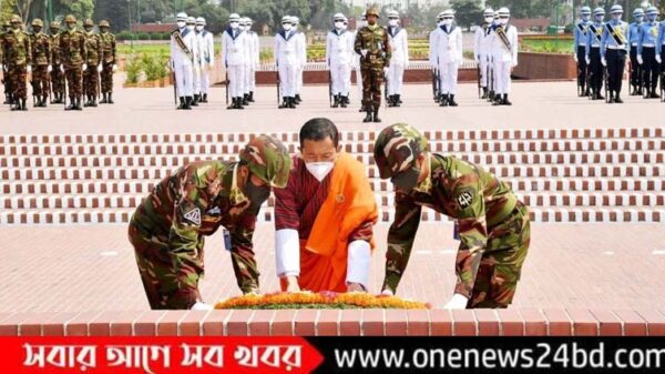 জাতীয় বীরদের প্রতি ভুটানের প্রধানমন্ত্রীর শ্রদ্ধা