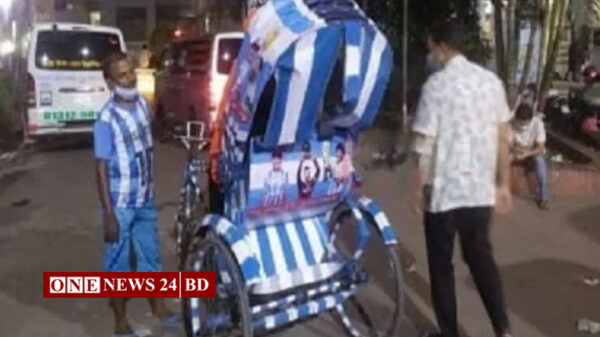 আর্জেন্টিনা ভক্ত রিকশাওয়ালার কাণ্ড