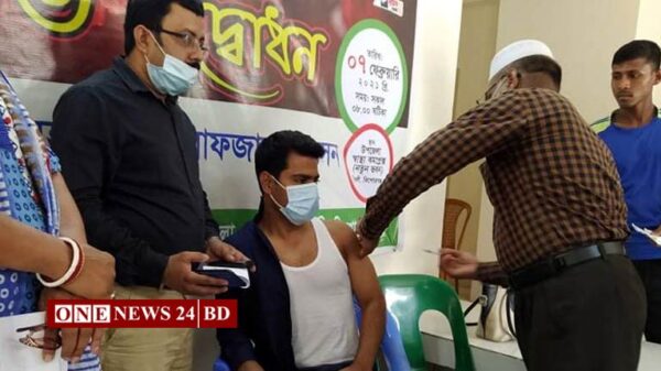 নিকলীতে সময় কোভিড-১৯ দ্বিতীয় ডোজ এর টিকা দেওয়া শুরু