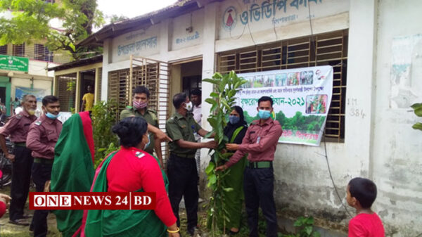 পাকুন্দিয়ায় বৃক্ষরোপণ অভিযান