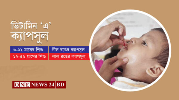কুলিয়ারচরে ভিটামিন 'এ' প্লাস ক্যাপসুল খাবে ২৭ হাজারের বেশি শিশু