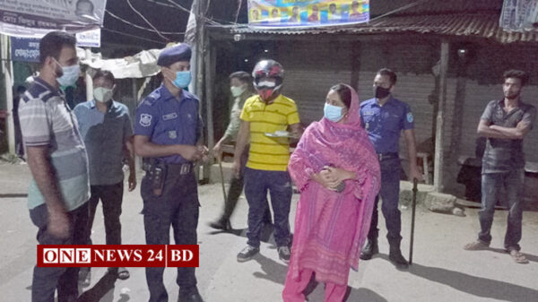 স্বাস্থ্যবিধি ও লকডাউন না মানায় কুলিয়ারচরে ১৯ মামলায় জরিমানা