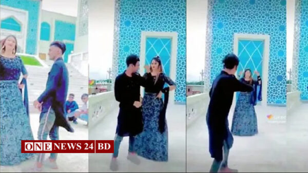 কুমিল্লার মডেল মসজিদে নারী নিয়ে মসজিদে টিকটক শুটিং