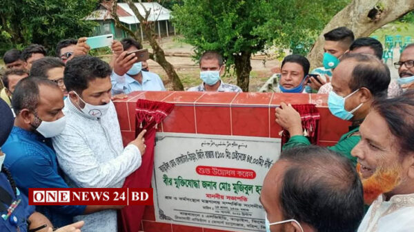 তাড়াইলে ব্রিজ উদ্ভোধন করেছেন মুজিবুল হক চুন্নু এমপি 
