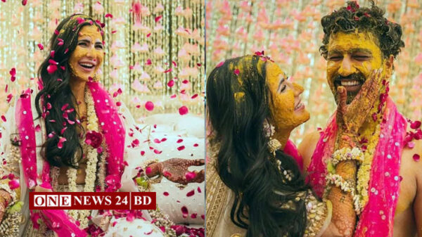 ছবিতে দেখুন ক্যাটরিনা ও ভিকির গায়ে হলুদ