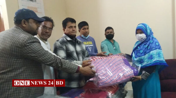 এপেক্স ক্লাব শ্রীমঙ্গলের পক্ষে শীতার্তদের মাঝে কম্বল বিতরণ