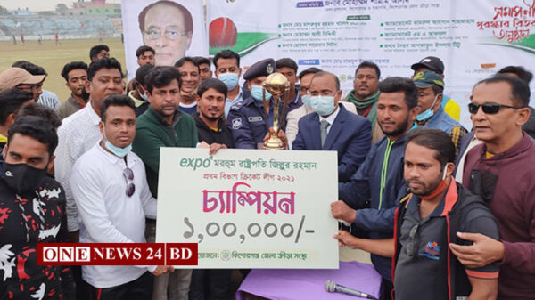 কিশোরগঞ্জে আশরাফুলের ঝলকে চ্যাম্পিয়ন নবদিগন্ত ক্রীড়া চক্র