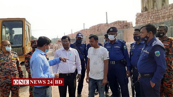 নওগাঁয় অবৈধ ইট ভাটায় অভিযান ১৬ লক্ষ টাকা জরিমানা
