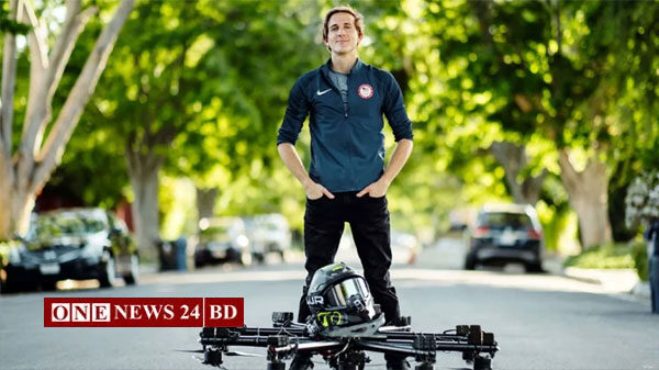 প্রথমবারের মতো ড্রোনে চেপে উড়ল মানুষ