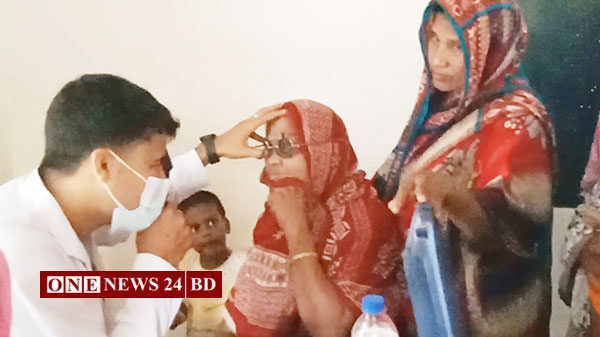 পাকুন্দিয়ার পুটিয়ায় বিনামূল্যে চক্ষু চিকিৎসা পেলন ৫০০ মানুষ