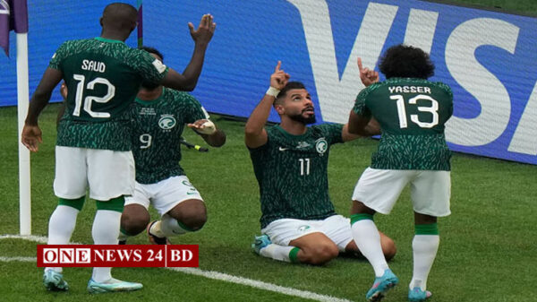 আর্জেন্টিনাকে হারিয়ে সৌদির চমক