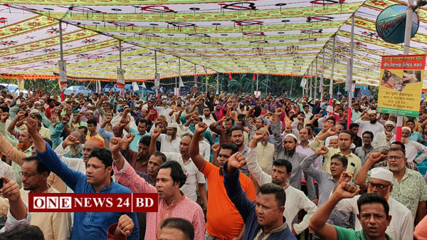 এক ইঞ্চি জমিও থাকবে না অনাবাদি হাজারো কৃষকের বজ্রমুষ্টি শপথ