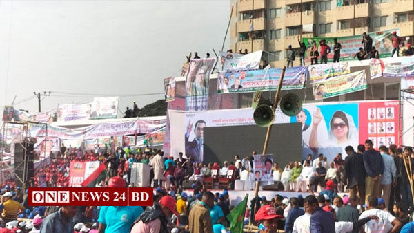 গোলাপবাগে বিএনপির গণসমাবেশ চলছে