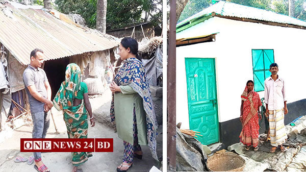 গণগ্রন্থাগার মহাপরিচালকের ব্যক্তিগত টাকায় ঘর পেলেন পাকুন্দিয়ার রতন