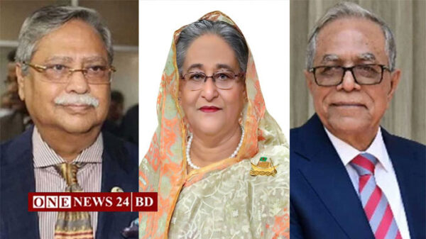 বঙ্গভবনে রাষ্ট্রপতির সঙ্গে নবনির্বাচিত রাষ্ট্রপতি-প্রধানমন্ত্রীর সাক্ষাৎ