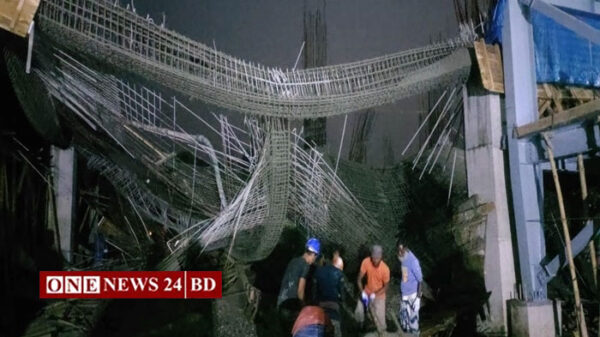 নির্মাণাধীন ভবনের ছাদ ধসে দুই শ্রমিক নিহত