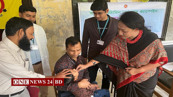 পাকুন্দিয়ায় ৩৬৮১০জন শিশুকে ভিটামিন এ প্লাস ক্যাপসুল খাওয়ানো হয়েছে