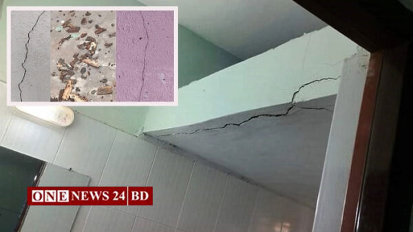ভূমিকম্পে টেকনাফে ভবনে ফাটল, আতঙ্কে এলাকাবাসী