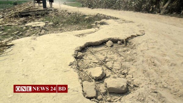 নিকলী-গুরুইয়ের সড়ক জুড়ে গর্ত