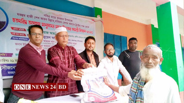 কমলগঞ্জের দুইশত পরিবারের মাঝে ইফতার সামগ্রী উপহার বিতরণ