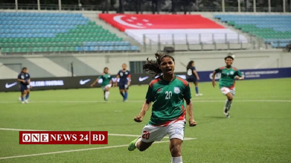 সিঙ্গাপুরকে ৩-০ গোলে হারিয়ে দ্বিতীয় রাউন্ডে বাংলাদেশ