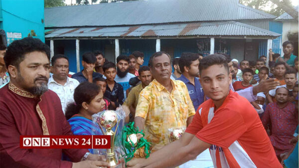 তাড়াইলে বঙ্গবন্ধু গোল্ডকাপ ফুটবল টুর্নামেন্ট ফাইনাল খেলা অনুষ্ঠিত 