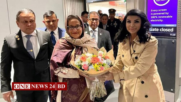 ওয়াশিংটন ডিসি থেকে লন্ডনে প্রধানমন্ত্রী