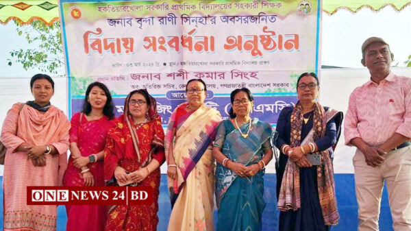 কমলগঞ্জে শিক্ষকের অবসরজনিত বিদায় সংবর্ধনা