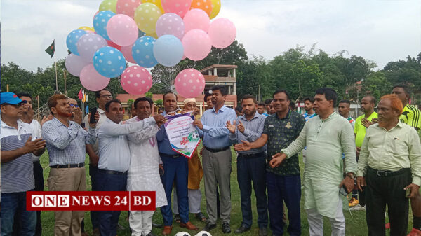 পাকুন্দিয়া বঙ্গবন্ধু ও বঙ্গমাতা ফুটবল গোল্ডক্লাবের শুভ উদ্বোধন