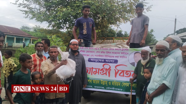 কমলগঞ্জে বন্যার্তদের পাশে শেখ জহির উদ্দিন