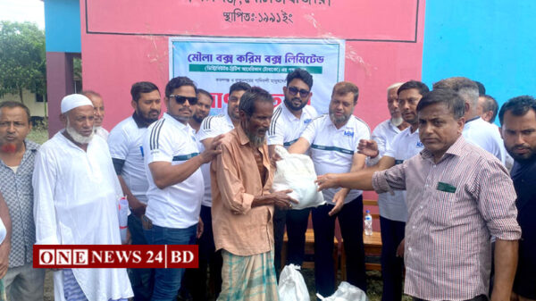 মৌলভীবাজারে বন্যায় ক্ষতিগ্রস্ত পরিবারের পাশে মৌলা বক্স করিম বক্স লিমিটেড