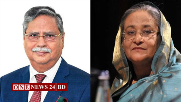 দেশ ছাড়ার আগে রাষ্ট্রপতির কাছে পদত্যাগপত্র দেন শেখ হাসিনা