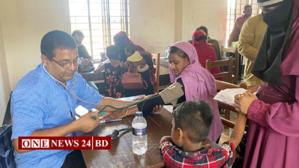 কমলগঞ্জে বন্যাদূর্গতদের স্বাস্থ্য সেবায় ফ্রি মেডিকেল ক্যাম্প ও ঔষধ বিতরণ