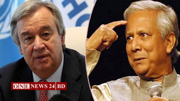 বৃহস্পতিবার জাতিসংঘ মহাসচিব গুতেরেসের সাথে বৈঠক ইউনূসের