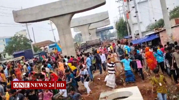 আশুলিয়ায় সংঘর্ষে শ্রমিক নিহত, ব্যাপক ভাঙচুর