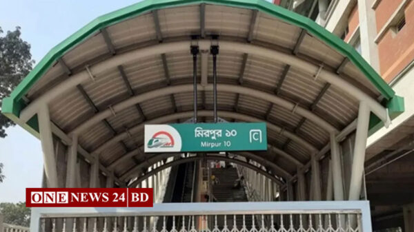 মেট্রোরেল মিরপুর-১০ স্টেশন চালু হচ্ছে মঙ্গলবার