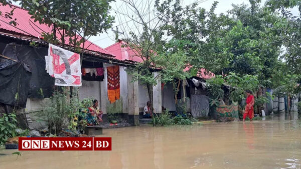 ময়মনসিংহে টানা বৃষ্টিতে আরও ২৫ গ্রাম প্লাবিত