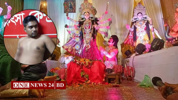 পূজামণ্ডপে ককটেল সদৃশ বস্তু নিক্ষেপ, ছিনতাইকারীর ছুরিকাঘাতে আহত ৪
