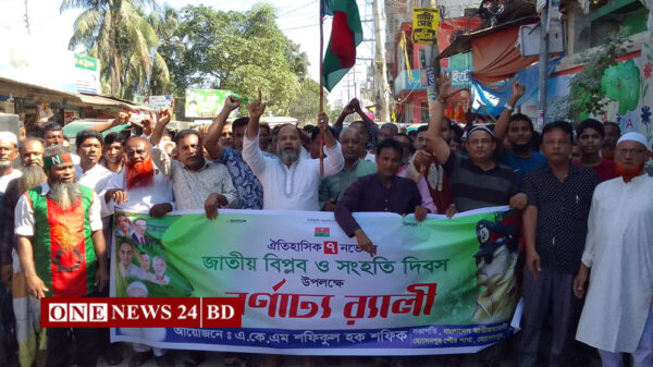 হোসেনপুরে পৌর বিএনপি জাতীয় বিপ্লব ও সংহতি দিবস পালিত।