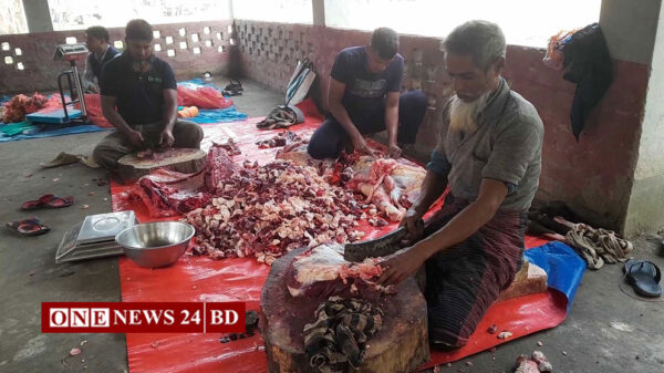 নওগাঁয় ন্যায্য মুল্যের দোকানে গরুর মাংস ৬০০ টাকা কেজি