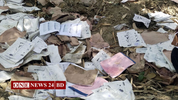 নাটোরে ডিসির বাংলোতে বিপুল ব্যালট পেপার
