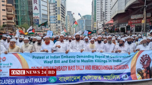দিল্লী অভিমুখে লংমার্চের হুঁশিয়ারি খেলাফত মজলিসের