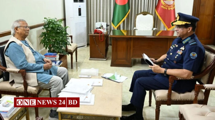 প্রধান উপদেষ্টার সঙ্গে বিমান বাহিনী প্রধানের সাক্ষাৎ