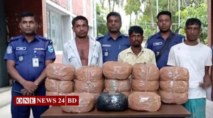 নিকলীতে ৩৬ কেজি গাঁজাসহ তিন মাদক ব্যবসায়ী গ্রেফতার
