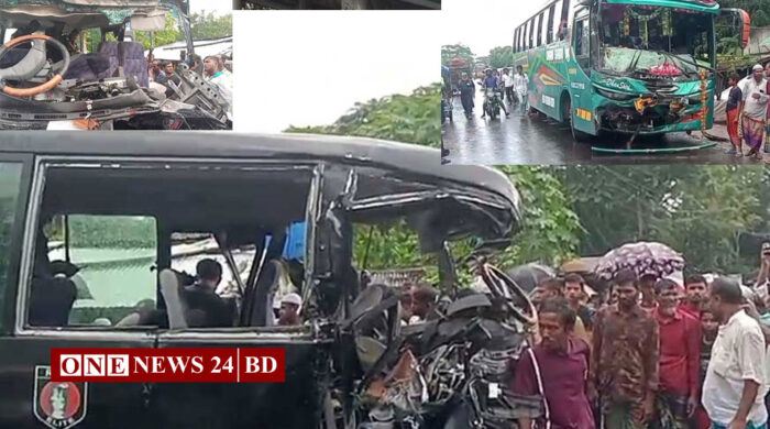 পটুয়াখালীতে র‌্যাবের মিনিবাস ও বাসের সংঘর্ষে নিহত ২