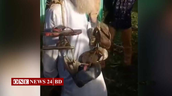 মুক্তিযোদ্ধাকে গাছে বেঁধে জুতার মালা পরিয়ে পুলিশে সোপর্দ