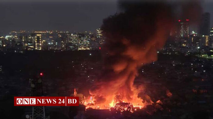 কড়াইল বস্তিতে আগুন