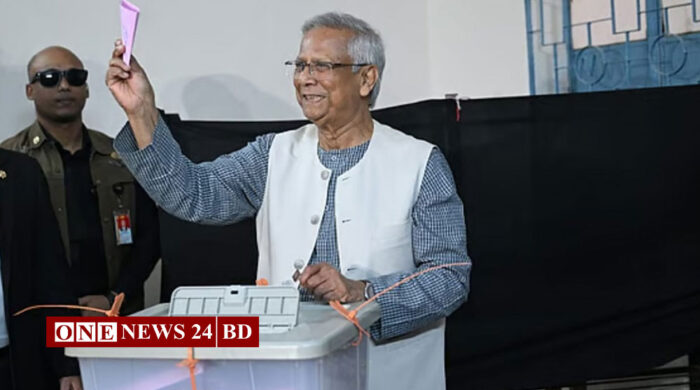 ভোট দিলেন প্রধান উপদেষ্টা